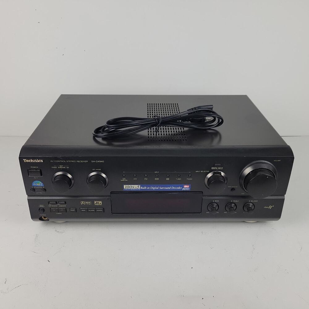 1999 TECHNICS SA-DX940 STEREO SURROUND RECEIVER TESTED WORKING